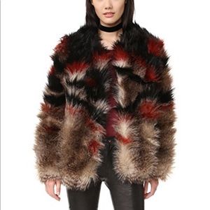 Free People Scarlet faux fur jacket coat